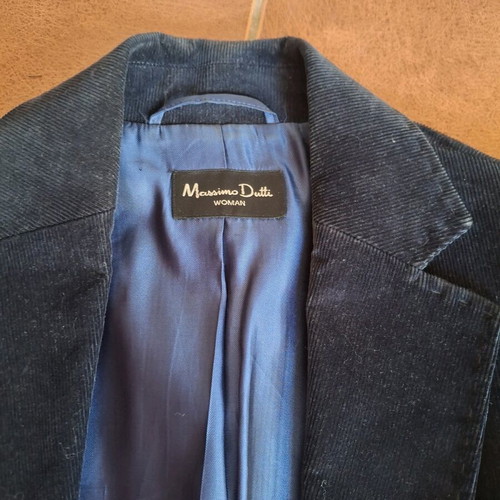 Massimo Dutti corduroy jacket blue like new, size M