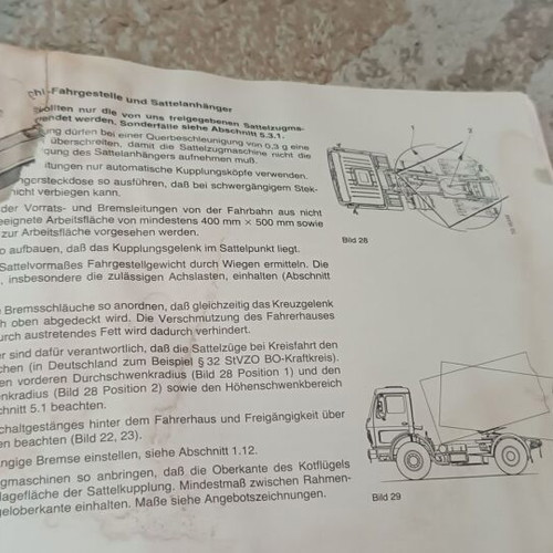 Mercedes 1982 service and manual books used, truck