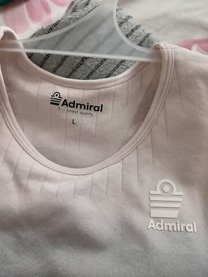 Admiral women's sports tank top, large, pink and grey