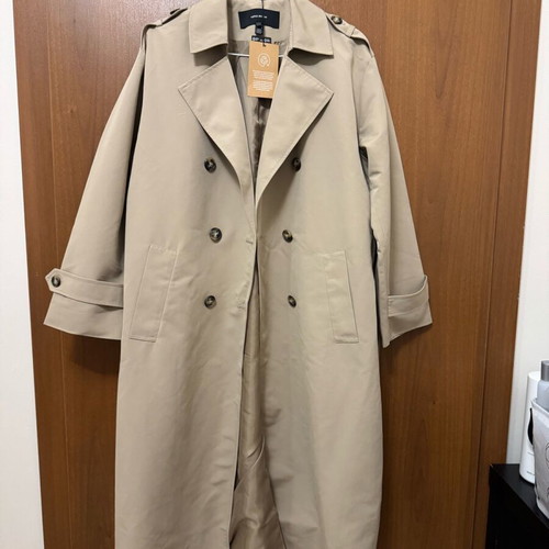Trench coat new beige, size M oversize