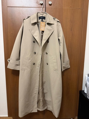 Trench coat new beige, size M oversize