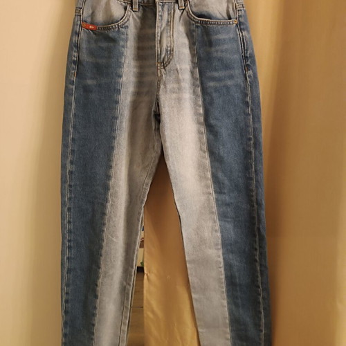 Lee Cooper two-tone denim pants like new, mom fit, size XXS