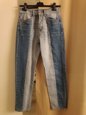 Lee Cooper two-tone denim pants like new, mom fit, size XXS