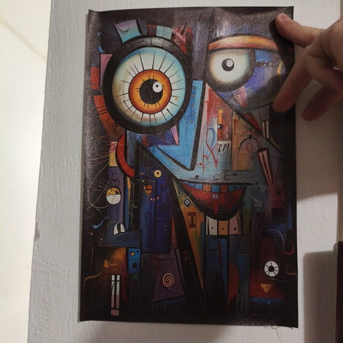 Canvas posters used, various sizes 30x40 to 50x100 cm