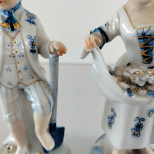 Vintage porcelain figurines Norleans Japan used, set of 2