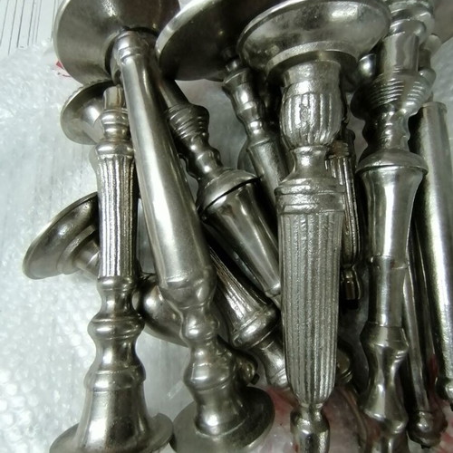 Handmade copper candlestick with nickel coating new