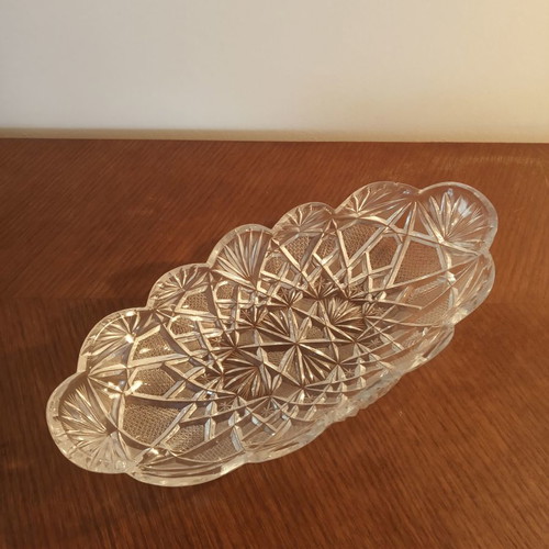 Crystal Antique Cut Bowl Made of Clear Crystal