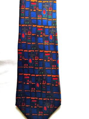 Zegna tie 100% silk like new, multicolor, made in Italy