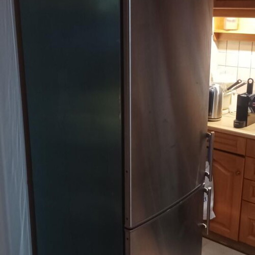 Whirlpool washing machine 7kg and Pitsos inox fridge used set