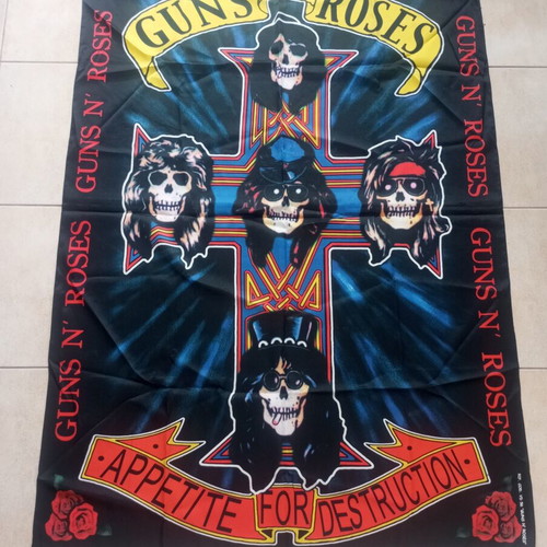 Guns N Roses flag new, 140x95 cm