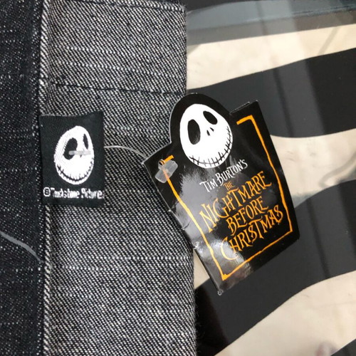 Nightmare Before Christmas Jack black and grey jean handbag new