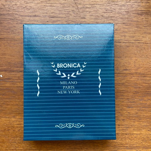 Bronica wallet red leather new with box