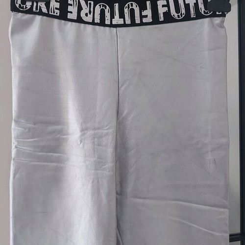Biker sorts used, size small 36, metallic gray