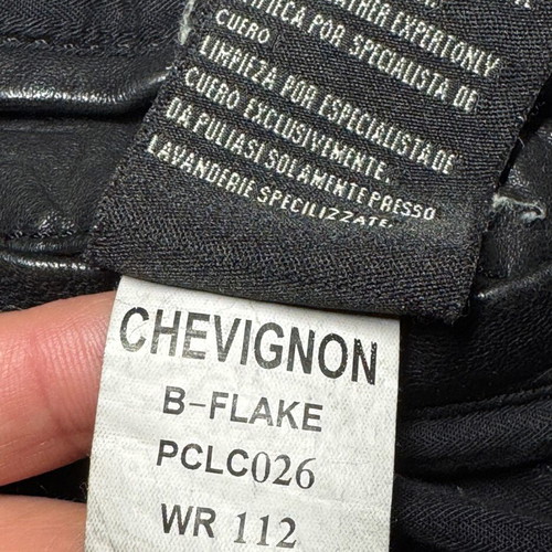 Chevignon B-Flake leather jacket XL black like new