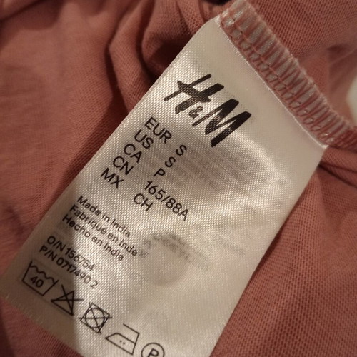 H&M Divided women's t-shirt new, size S, pink