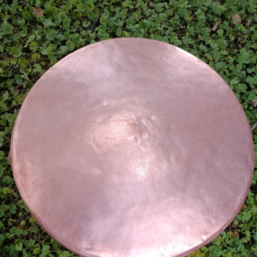 Copper Heavy Handcrafted Hammered Tray like new, Epirus