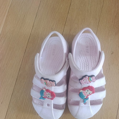 Crocs sandals size C12, pink