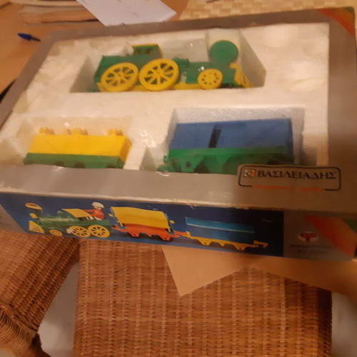 Vintage train Vasileiadis Greek made unused