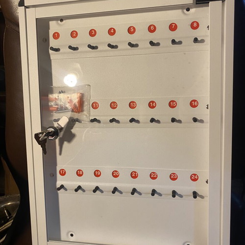 Key Holder Wall Cabinet with 24 Slots New 40x30 cm