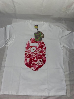Aape By A Bathing Ape® T-Shirt Pink Camo Ape Head, size M, new