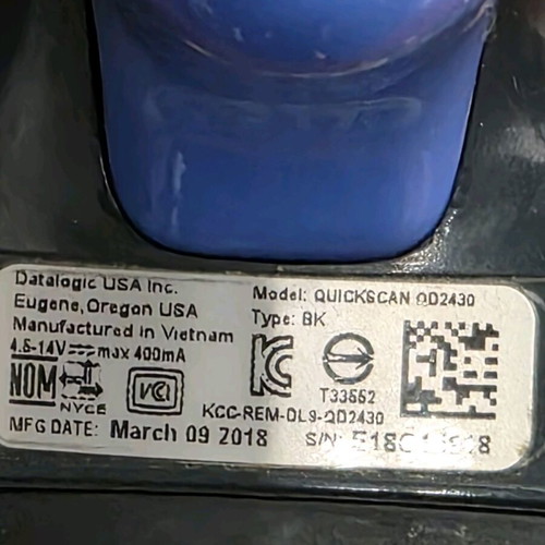 Datalogic QuickScan QD2430 barcode scanner used (2D/QR Code) excellent condition