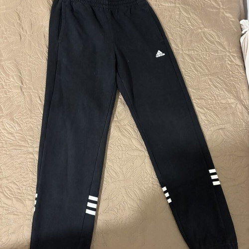 Adidas Future Icons 3-Stripes Kids' Sweatpants black, like new, age 11-12