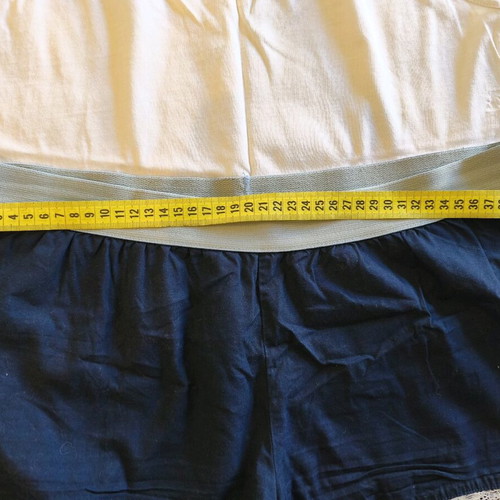 Girls' summer pajama set 12-14 used, white and blue