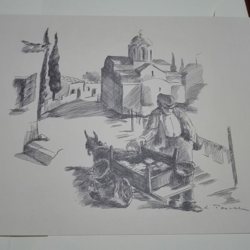 Lithographs like new, set of 4 with 1996 certificate