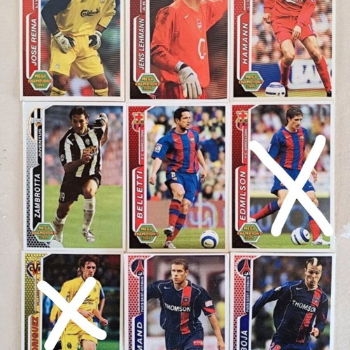 Mega Champions 2006 collectible cards set of 7 used