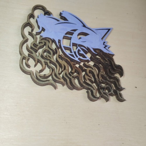 Wooden Gengar decorative item, 10cm, custom order