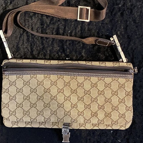 Gucci crossbody bag, beige canvas