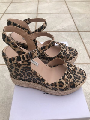 Πλατφόρμες Sofia Manta καινούργιες, 100% δέρμα leopard, νούμερο 38