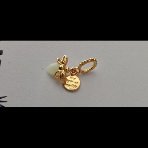 Pandora charm s925 ALE gold firefly glowing in the dark