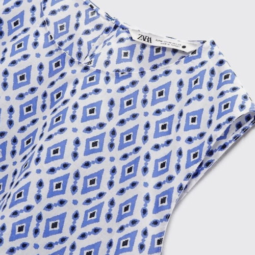 Zara summer set, white and blue