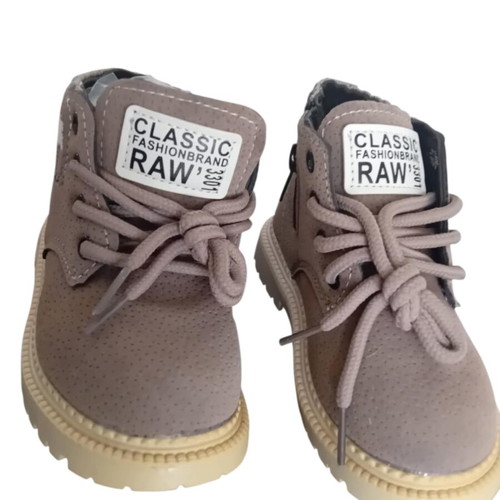 Leather baby boots brown size 24 new