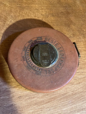 Beste Leder Mass 10m measuring tape used, leather, German made