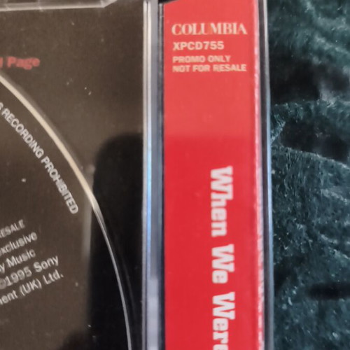 Whipping Boy When We Were Young Promo CD Single like new, rock