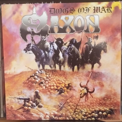 Saxon Dogs Of War LP 2016 like new, rare orange vinyl