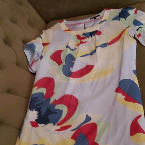 Tommy Hilfiger dress colorful used, silk, size M