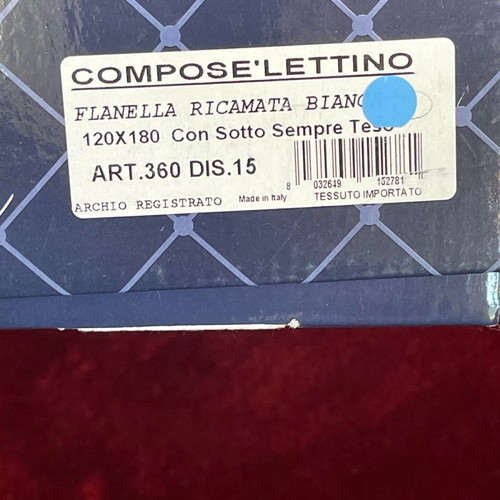 Baby crib sheet set for boy blue-white new 120x180