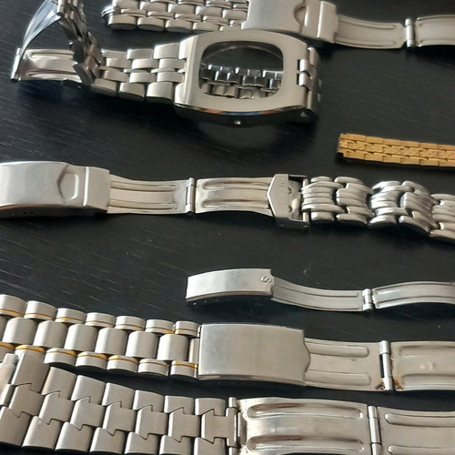 Metal watch bracelets used