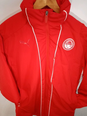 Μπουφάν Puma Olympiacos FC μεταχειρισμένο, γνήσιο, μέγεθος S