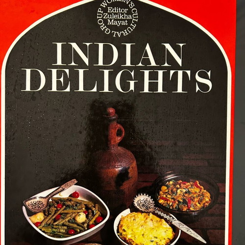 Indian Delights cookbook used, English
