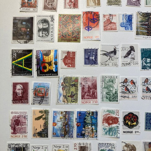 Norway 100 different used stamps, sealed