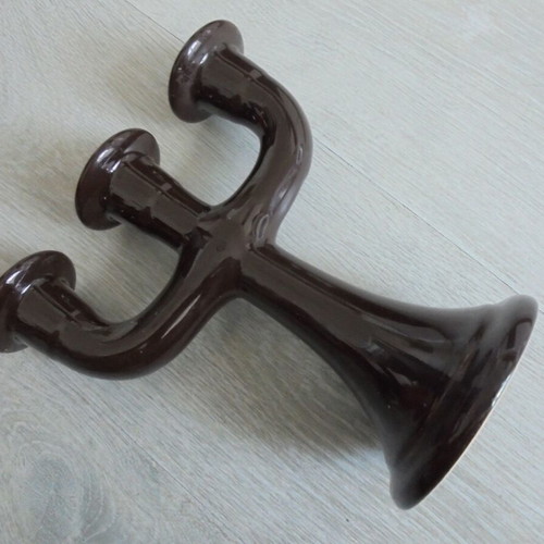 GULDKROKEN HJO vintage ceramic candlestick with three holders, Swedish design