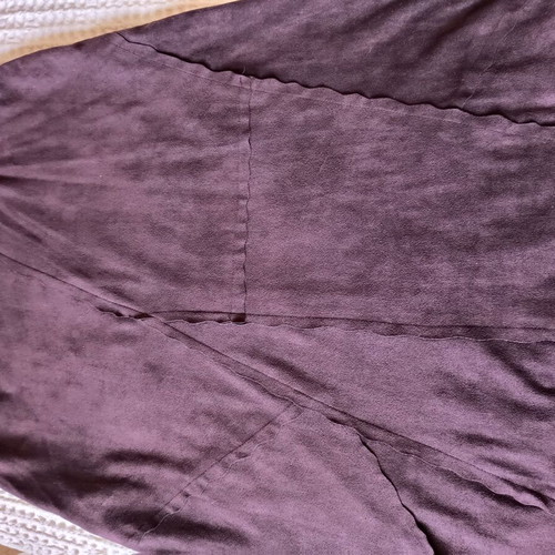 Zig Zag Suede skirt brown size 2s
