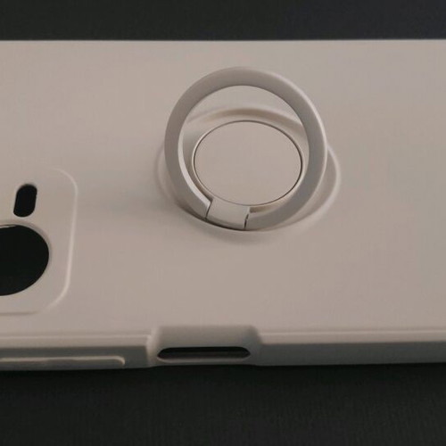 Redmi Note 12 5G case new, silicone with ring and magnet white