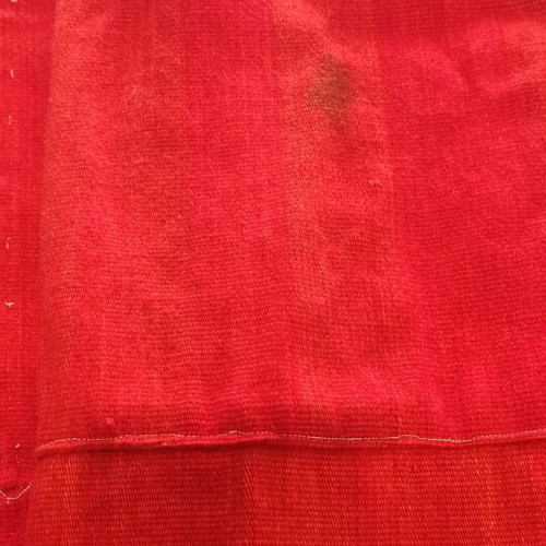 Woolen vintage throw with handmade embroidery like new