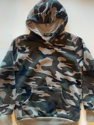 Hello Boy camouflage kids' hoodie sweatshirt