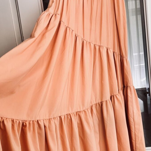 Maxi dress BSB Jeans used, peach color, size XS